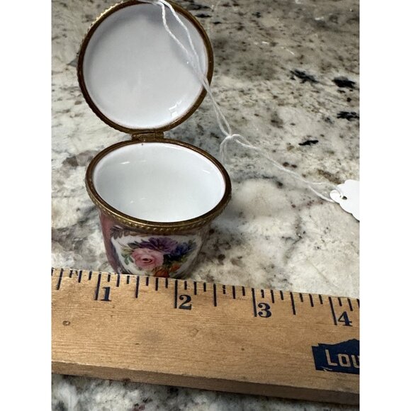 VTG Limoges Bein 1a La Mein Hand Painted Limited Edition Trinket Ring Pill Box - Picture 7 of 14